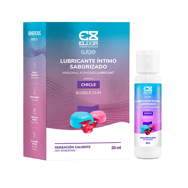 Lubricante Saborizado chicle elixir