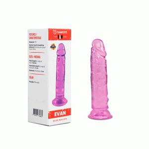 Raw Dildo Realista Evan Morado 13 cm